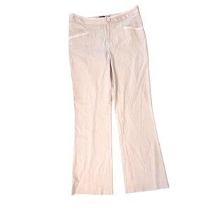 Marc Jacobs Striped Pants Women Size 6 NWT $228 Wide Leg Low Rise Pink‎ Ribbon